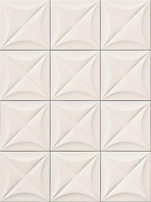Настенная плитка 4D Flower White (20x20) E063