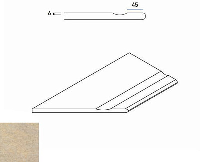 Бортик с выемкой левый закругленный Sand Bordo Svasato Round Sx 620090000248 (30x60)
