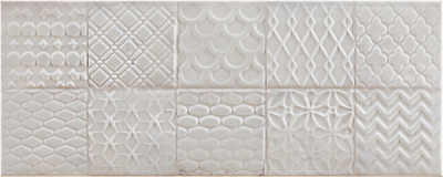 Настенная плитка Folk Mosaic Gris Azulejo (20x50)