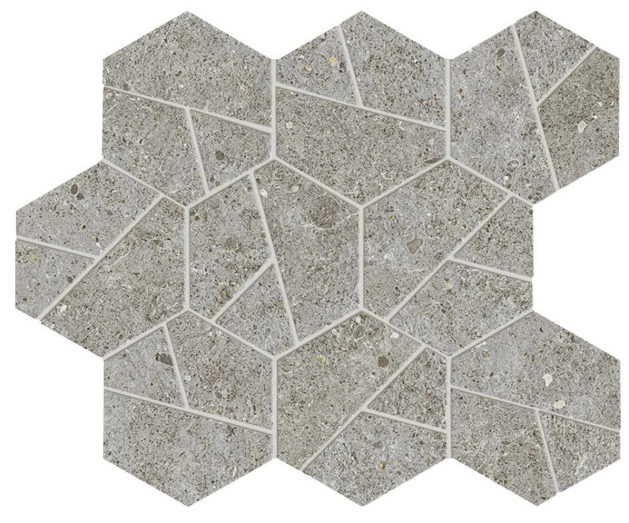 Мозаика Boost Stone Grey Mosaico Hex (25.28.5) A7CZ A7CZ