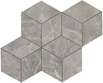 Мозаика Marvel Grey Fleury Mos. Esagono Lapp. (30x35) ADVO