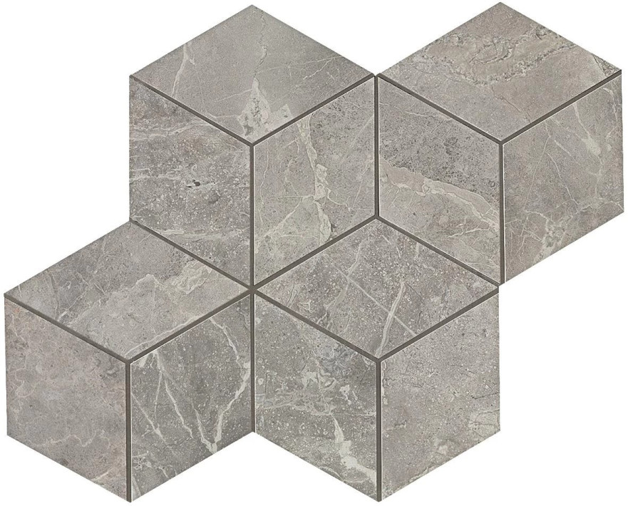 Мозаика Marvel Grey Fleury Mos. Esagono Lapp. (30x35) ADVO ADVO