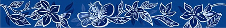 Бордюр Elissa Fiore Blu (6.2x50.5) 908279