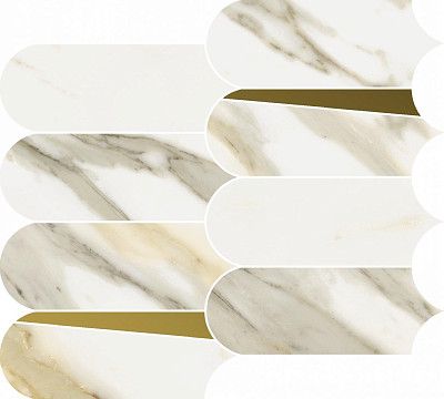 Мозаика Stellaris Calacata Gold Mosaico Elegant (32.5x36.1)