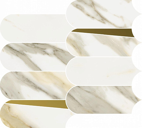 Мозаика Stellaris Calacata Gold Mosaico Elegant (32.5x36.1)
