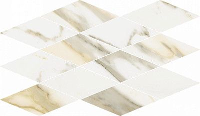 Мозаика Stellaris Calacata Gold Mosaico Diamond (28x48) (28x48) 620110000203