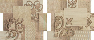 Декор 9516 Comp.crema beige sin fin II (23.2x19.9)