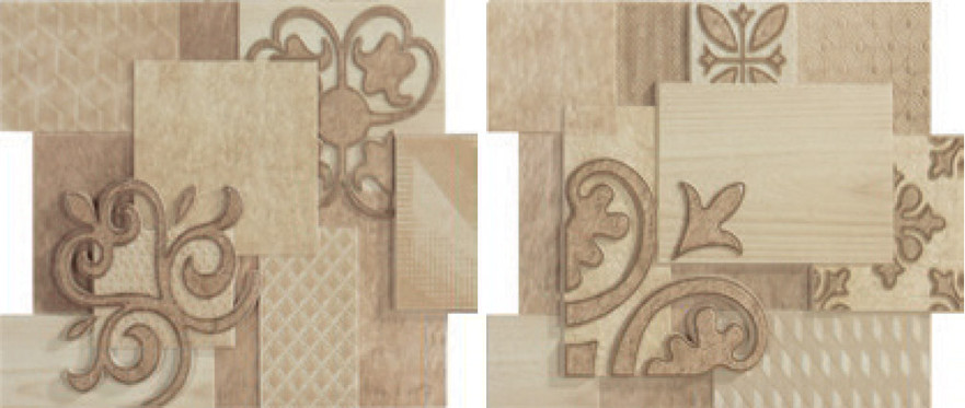 Декор 9516 Comp.crema beige sin fin II (23.2x19.9)