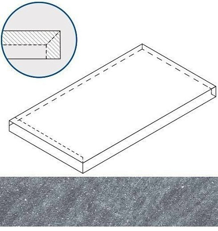 Silver X2 Scalino (33X60) Angolare Sx 620070001078