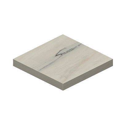 Ступень Marvel Bianco F. Scalino Ang. Sx Lapp. (33x33) AO9Z