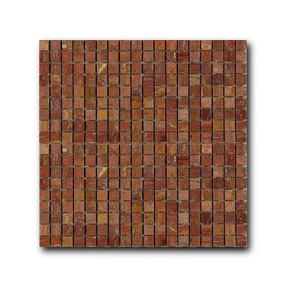 Мозаика из натурального камня Art Natura Marble Mosaic Red Travertine mm-redtrav (15x15)