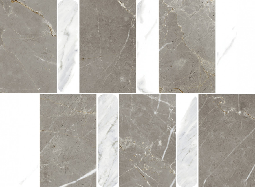 Мозаика Stellaris Grey Mosaico Argan (36.8x26.9) 600110000979 600110000979