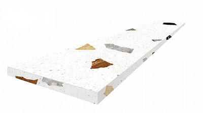 Ступень угловая левая Палладио уайт 620070002373 (33x120)