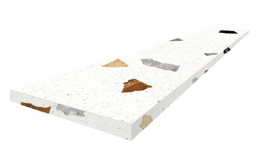 Ступень угловая левая Палладио уайт 620070002373 (33x120) 620070002373