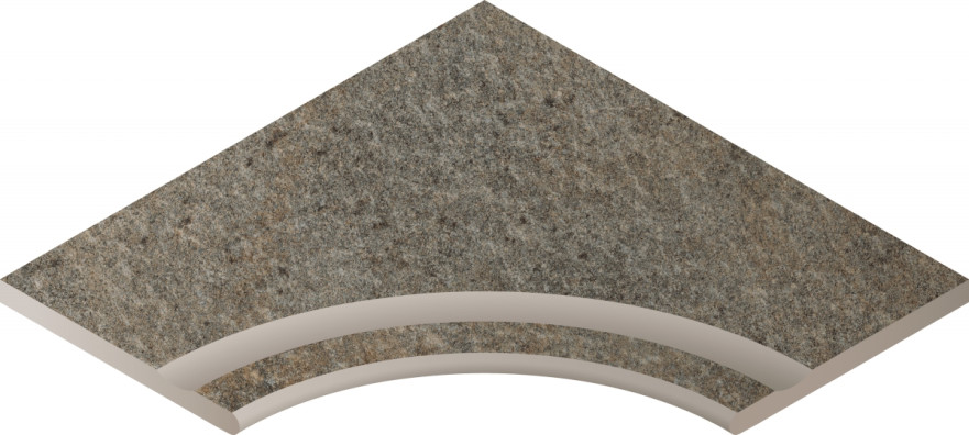 Бортик угловой закругленный с выемкой Emerald Bordo Svasato Angolare Round 30 620090000258 (60x60) 620090000258