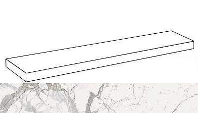 Ступень фронтальная Charme Evo Calacatta Scalino620070001441 (33x160)