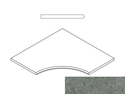 Grey Bordo Angolare Round 30 620090000584 (60x60)