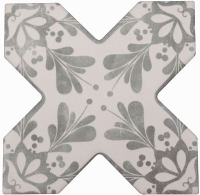 Керамогранит BECOLORS CROSSDEC. STENCIL GREY (13.25x13.25) CV67382