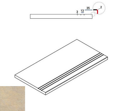 Бортик Sand Bordo Grip 620090000255 (30x60)