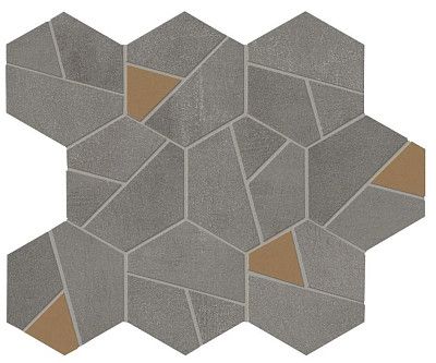Мозаика Boost Smoke Mosaico Hex Yellow (25.28.5) AN68