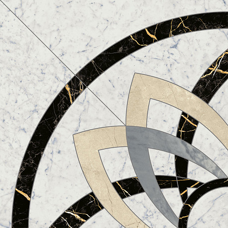 Декор Charme Extra Carrara Rosone 60 Angolo 620120000076 (60x60)