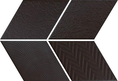Керамогранит Rhombus Black (14x24)