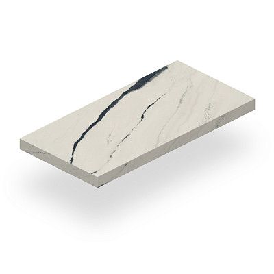 Ступень угловая правая Forte Dei Marmi Panda White Scal. Ang. DX (33x80) 620070002424