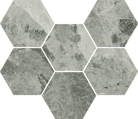 Мозаика Charme Extra Silver Mosaico Hexagon 620110000067 (25x29)