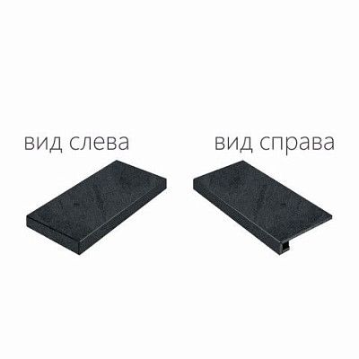 Ступень угловая левая Materia Titanio Scalino Angolare Sx 620070001481 (33x80)