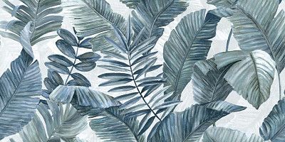 Керамогранит TOUCH EVO DEC. TROPICAL BLUE RETT (60x120) 12TVDEC04