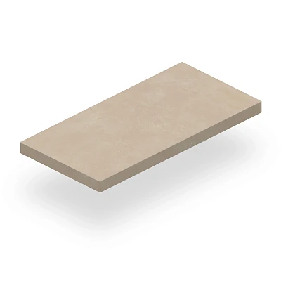 Ступень угловая правая Rinascente Resin Cream Sc.Ang. DX/Рин.Ре. Крим 33Х120 (33x120)