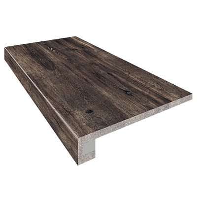 Комплект (Ступень BG06 (33x120) непол. (прямоугол. бортик) без насечек+ подступенок (14,5x120)