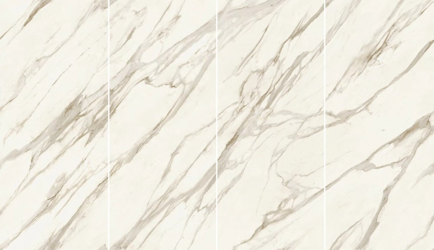 Керамогранит Marvel Meraviglia Calacatta Bernini - 6mm Lapp. Kit Endless 4pcs AKF9 (120x278) AKF9