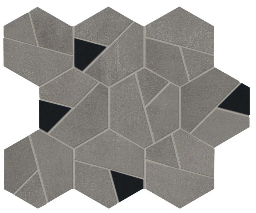 Мозаика Boost Smoke Mosaico Hex Black (25.28.5) AN69 AN69