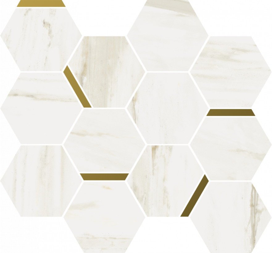Мозаика Stellaris Carrara Ivory Mosaico Chic (36.8x26.9) 620110000222 620110000222