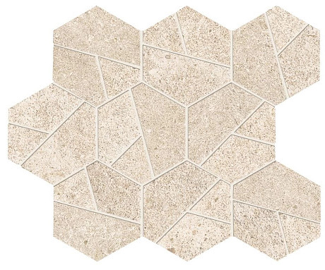 Мозаика Boost Stone Ivory Mosaico Hex (25.28.5) A7CU