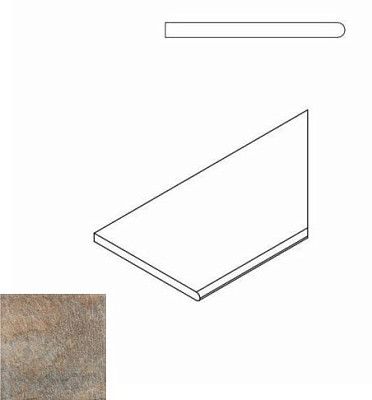 Бортик правый закругленный Emerald Bordo Round Dx 620090000264 (30x60)