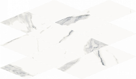 Мозаика Stellaris Statuario White Mosaico Diamond (28x48) (28x48) 620110000202