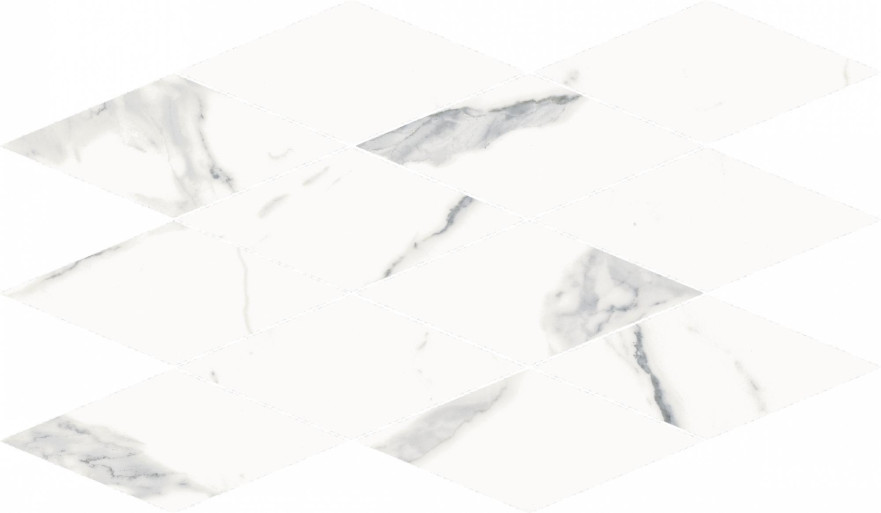 Мозаика Stellaris Statuario White Mosaico Diamond (28x48) (28x48) 620110000202 620110000202