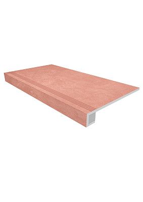 Комплект (Ступень SR05 (33x120) непол. (прямоугол. бортик) с насечками + подступенок (14,5x120)