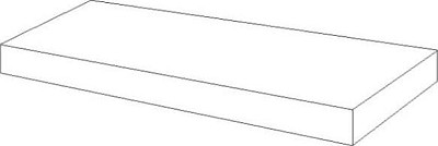 Ступень угловая левая Millennium Silver Scalino Sx 620070001263 (33x60)