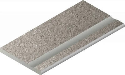 Бортик закругленный с выемкой Discover X2 Грэй 620090001027 (30x60)