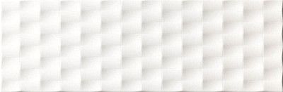 Керамическая плитка Lumen white pyramid lux GV010PL (25x75)