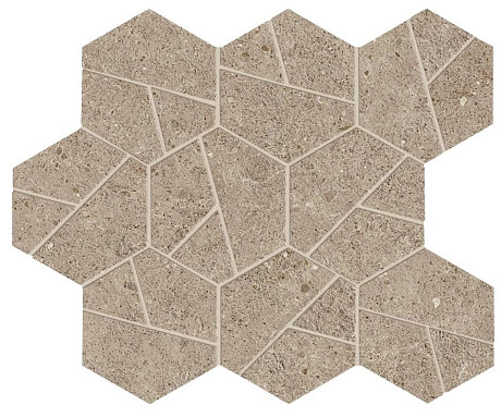 Мозаика Boost Stone Clay Mosaico Hex (25.28.5) A7CW