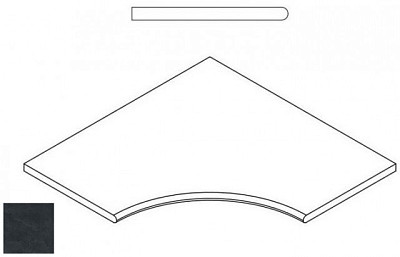Titanio Bordo Angolare Round 30 620090000409 (60x60)