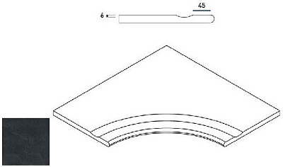 Titanio Bordo Svasato Angolare Round 30 620090000408 (60x60)