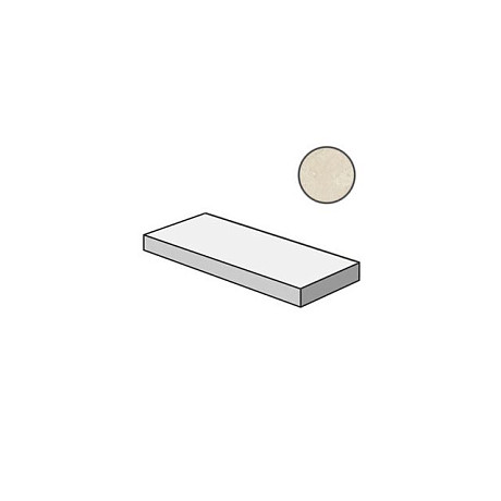 Ступень угловая левая Genesis Moon White Scalino Angolare Sx 620070001053 (33x120)