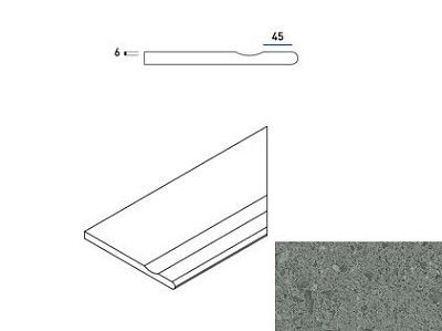 Grey Bordo Svasato Round Dx 620090000586 (30x60)