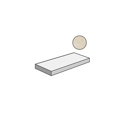 Ступень угловая правая Genesis Moon White Scalino Angolare Dx 620070001048 (33x120)