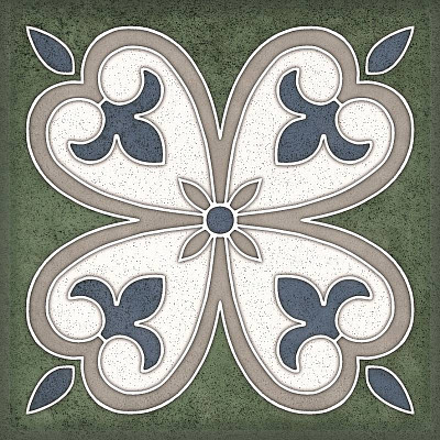 Плитка SMALTO DECOR 4 VERDE (15x15)